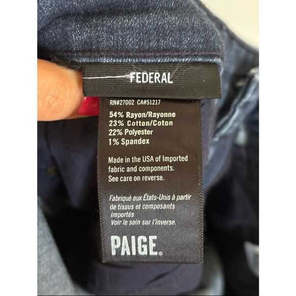 Paige federal jeans in fitz size 32 - Picture 9 of 10
